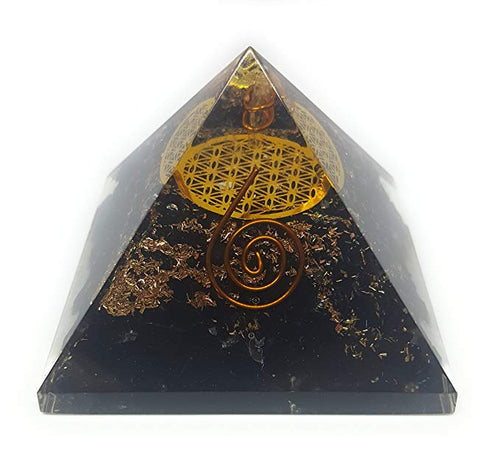 Beautiful Black Orgone Pyramid