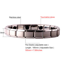 Tourmaline Energy Balance Germanium Magnetic Bracelet  For Women