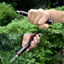 Tactical Flashlight with Multi-purpose Survival Knife